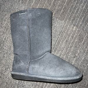 grey blue bearpaw boots